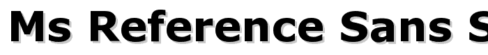 MS Reference Sans Serif Bold font